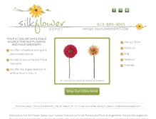 Tablet Screenshot of e-silkflowerdepot.com